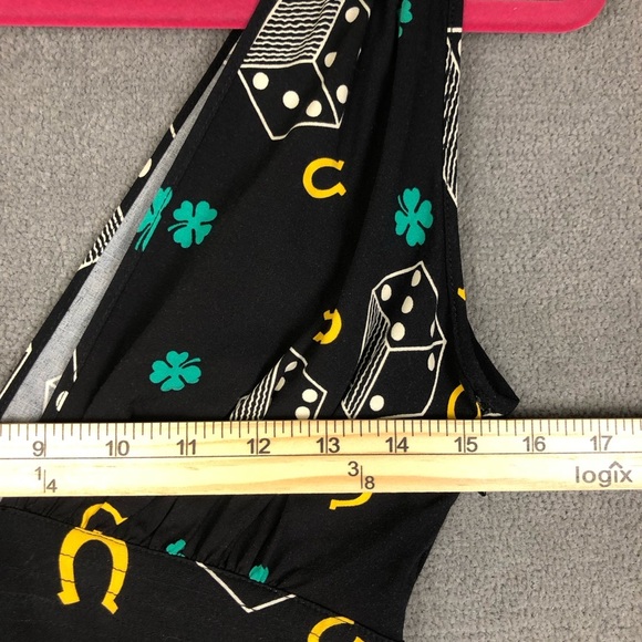 Trashy Diva retro deep cut cami dress lucky charm size 00 - Picture 6 of 8